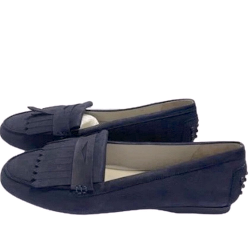 NEW AMALFI By Rangoni Dannola Kiltie Penny Womens Size 10 Navy Slip On Loafer